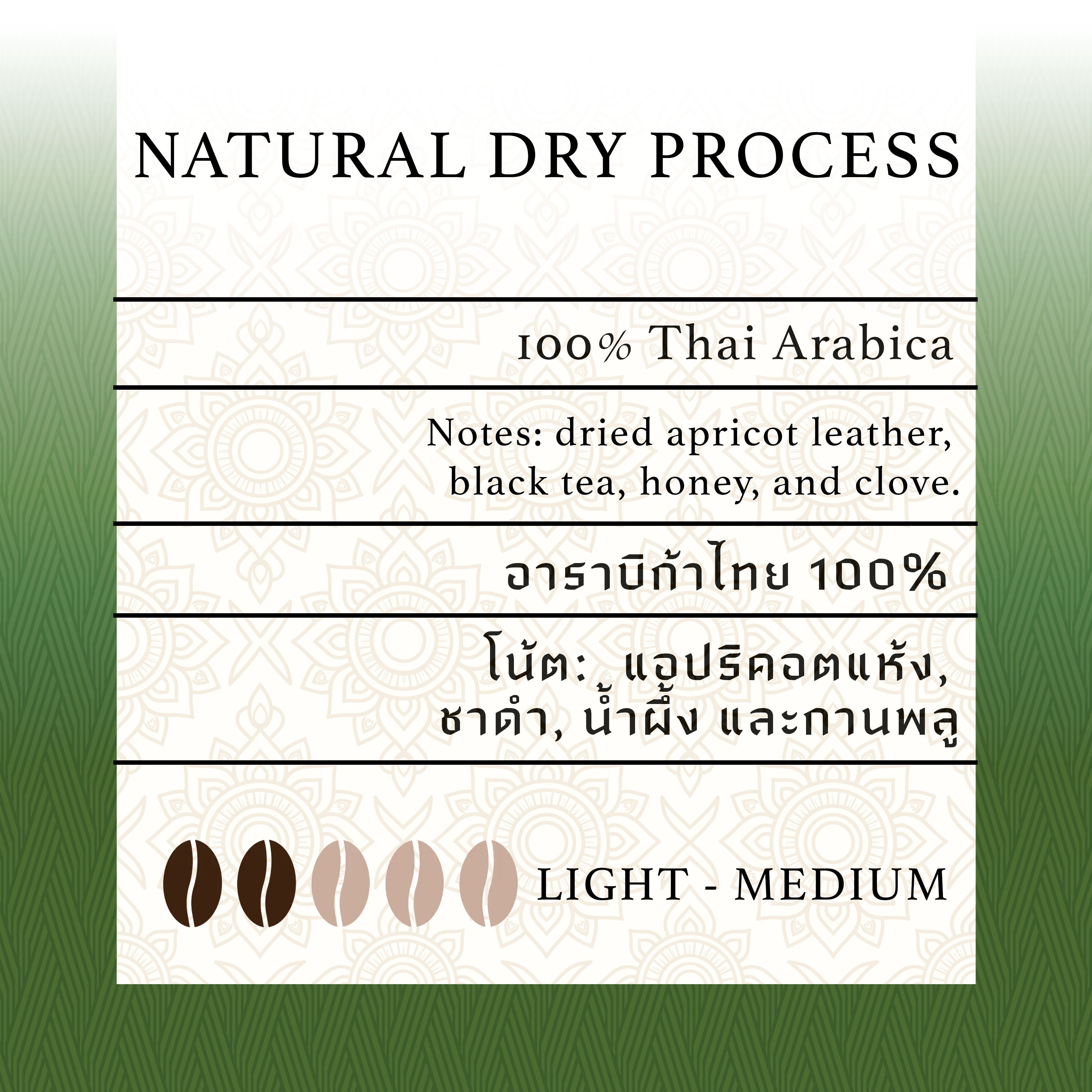 Surasak (Wit's) Natural/Dry process [Light-Medium Roast]